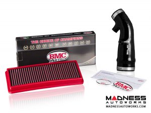 FIAT 124 Factory Air Filter Housing Upgrade Kit - SILA Concepts - Black Silicone - Deluxe Kit w/ BMC Filter